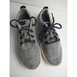 Allbirds Woman 8/ 0519 NV1 Superfine Grey Merino Wool Sneakers Lace Up Casual